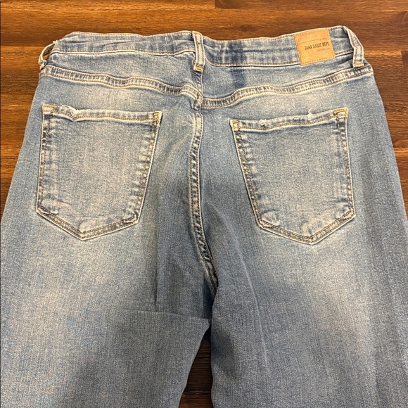 Zara Basic Dept Light Blue Denim Jeans - Picture 3 of 8